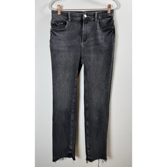 DL1961 Denim - DL1961 Patti Straight Black Jeans Rock Grunge Casual Modern Casual Classic 27